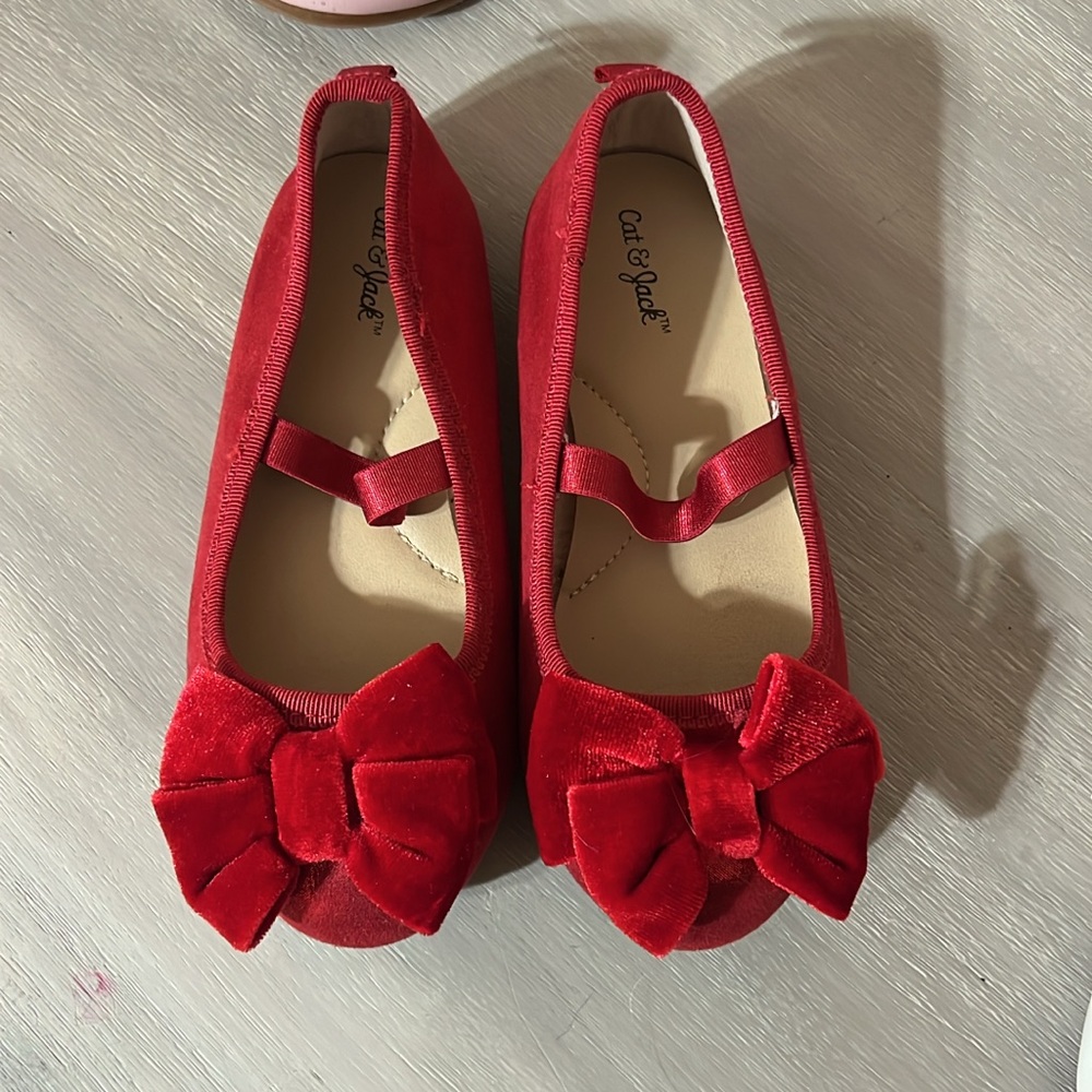 Cat & Jack Vibrant Red Girls' Dress Shoes